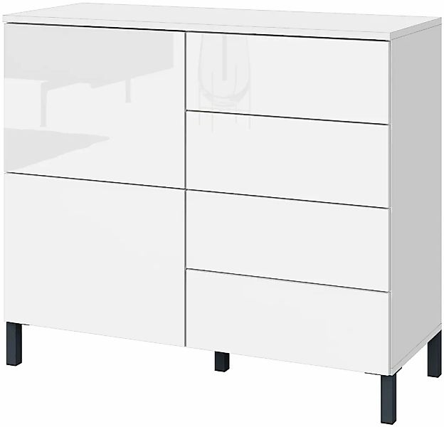 borchardt Möbel Kommode "Haama, modern, grifflos, Metallfüße, praktisch, 2 günstig online kaufen