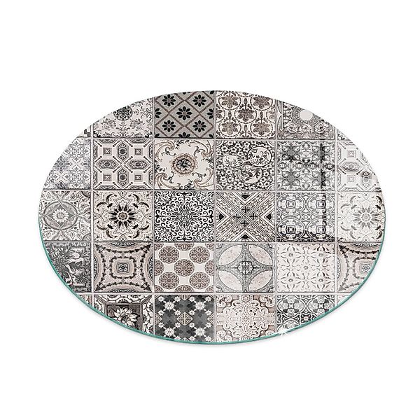 Tulup Glasplatte für Kamin Dekorative Fliesenmuster Glasplatte unter Kaminö günstig online kaufen