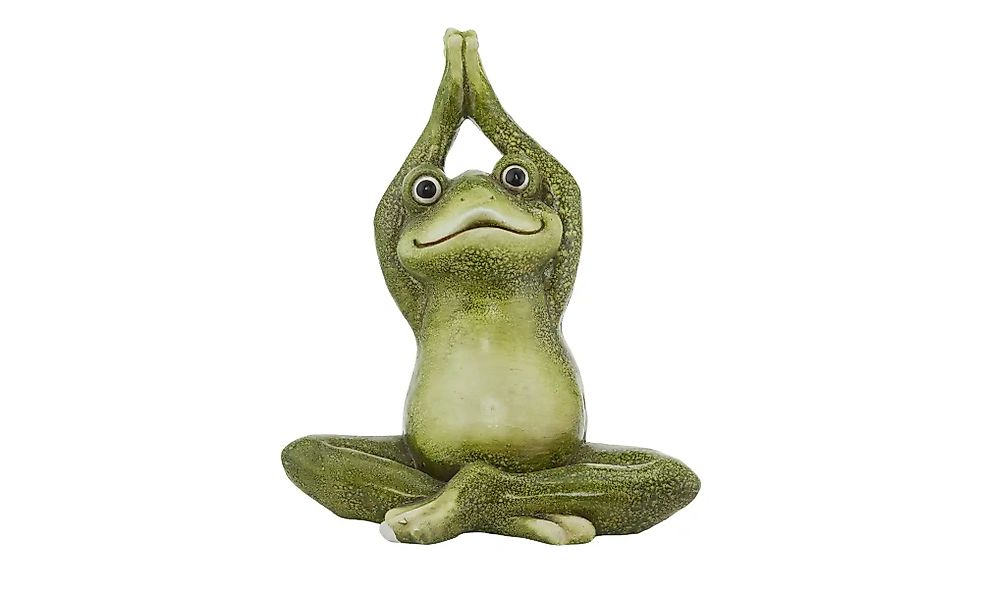 HOME STORY Deko Figur Frosch   ¦ Magnesia ¦ Maße (cm): B: 35,5 H: 42,5 T: 2 günstig online kaufen
