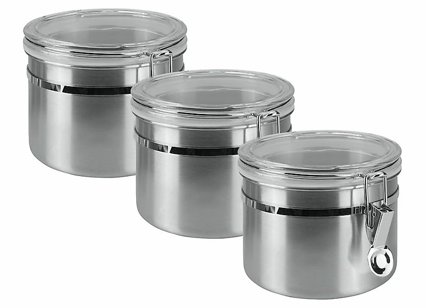 Metaltex Vorratsdose 3 Stk. tlg. Inox-Verschluss günstig online kaufen