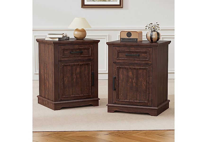 FiveWillowise Nachttisch 2er Set, mit Schublade und Magnetisch geschlossene günstig online kaufen