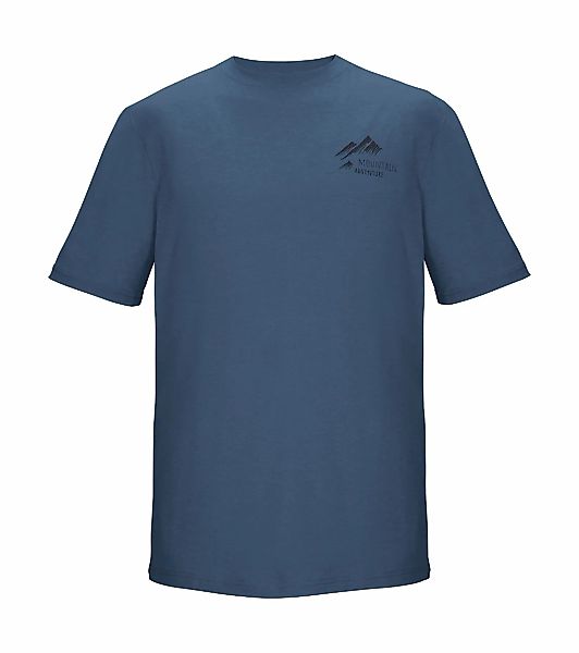 Killtec T-Shirt "KOS 51 MN TSHRT" Melange-Optik, grafischer Berg-Print, Com günstig online kaufen