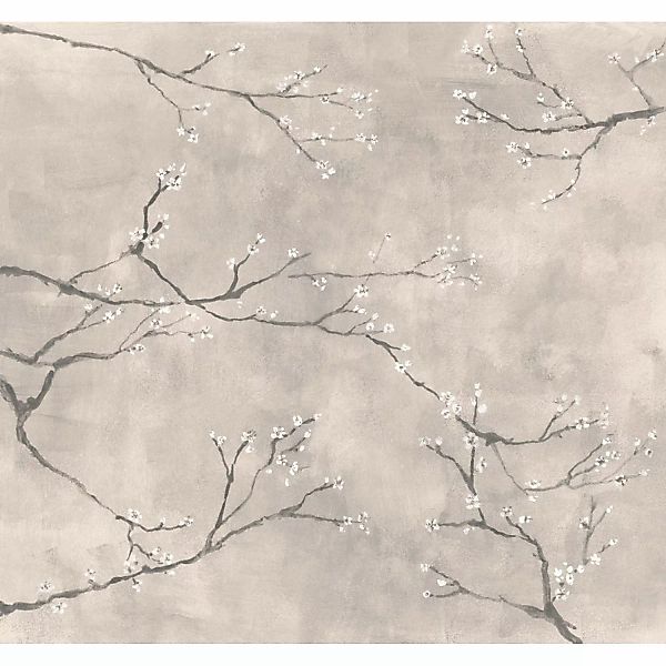 Art for the Home Fototapete Chinese Blossom 280 cm x 300 cm Beige-Grau FSC® günstig online kaufen