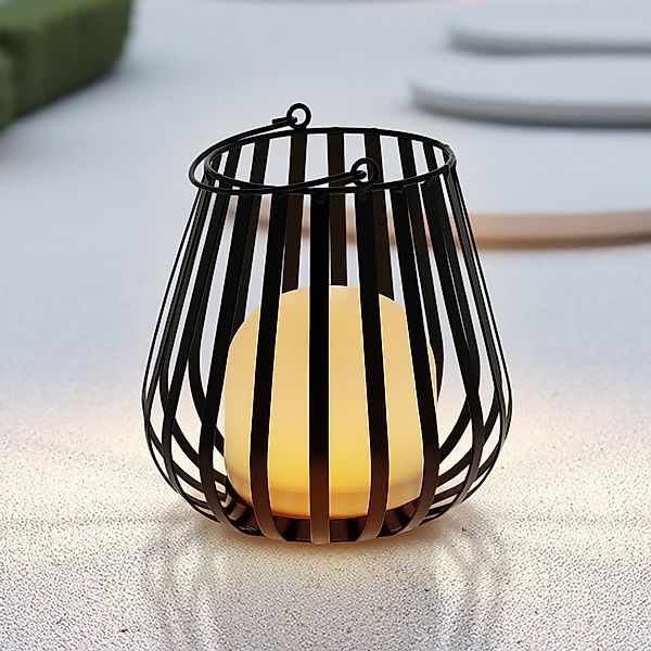 Spetebo LED Laterne Metall mit LED günstig online kaufen