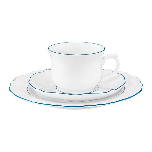 Seltmann Weiden Kaffeeservice »Kaffeeservice 18-teilig Sonate Blue Lines«, günstig online kaufen