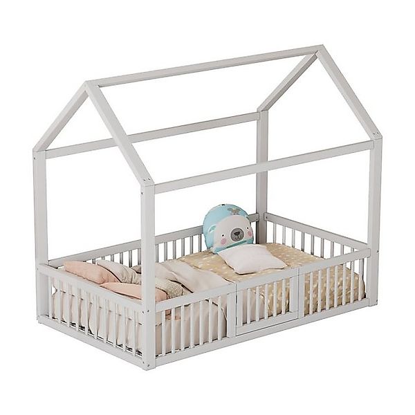 Gotagee Hausbett Kinderbett Holzbett Doppelbett Hochbett Türchen Jugendbett günstig online kaufen