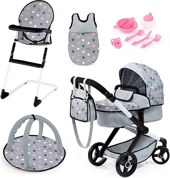 Bayer Kombi-Puppenwagen Xeo Deluxe, grau, (Set) günstig online kaufen