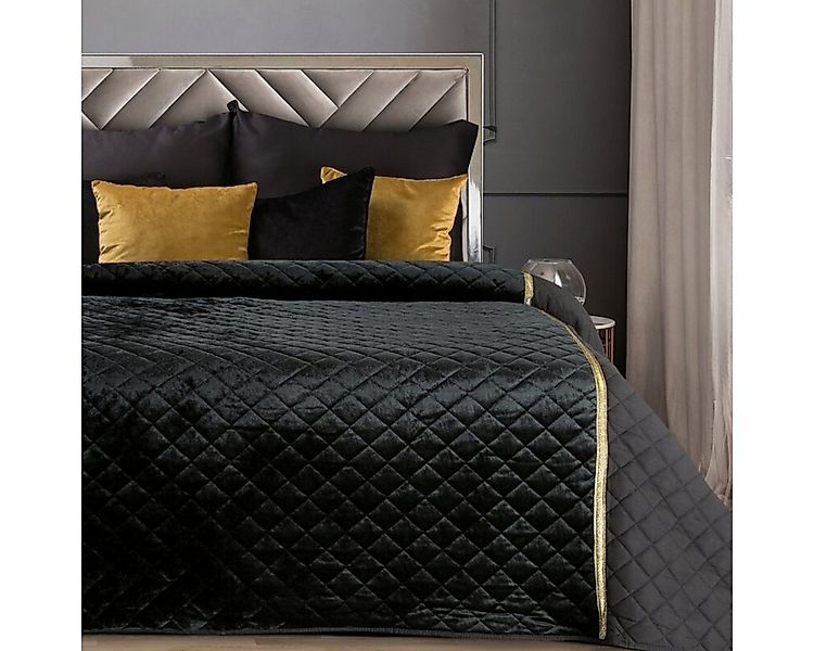 Eurofirany Bettüberwurf Flauschige Samt Tagesdecke 220x240cm, samtige Oberf günstig online kaufen