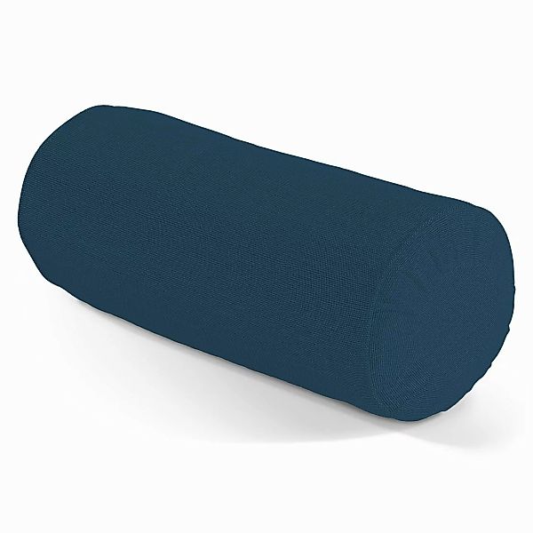 Nackenrolle mit Falten, marinenblau , Ø 20 x 50 cm, Cotton Panama (702-48) günstig online kaufen