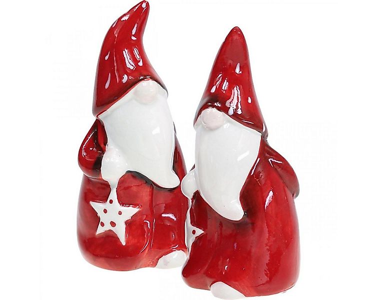 Viana Weihnachtsmann Weihnachtsmann Figur Nikolaus Keramik Deko Rot Weiß 13 günstig online kaufen