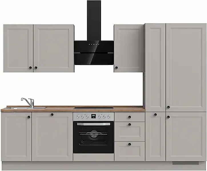 nobilia® Küchenzeile »"Cascada II"«, vormontiert, Breite 300 cm, Ausrichtun günstig online kaufen