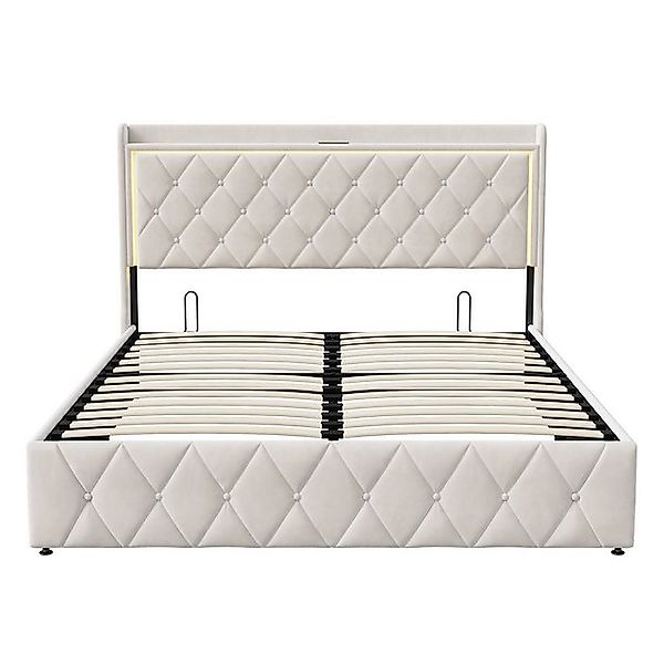 Furnishings Home Stauraumbett Polsterbett Doppelbett Mit Ladefunktion (hydr günstig online kaufen