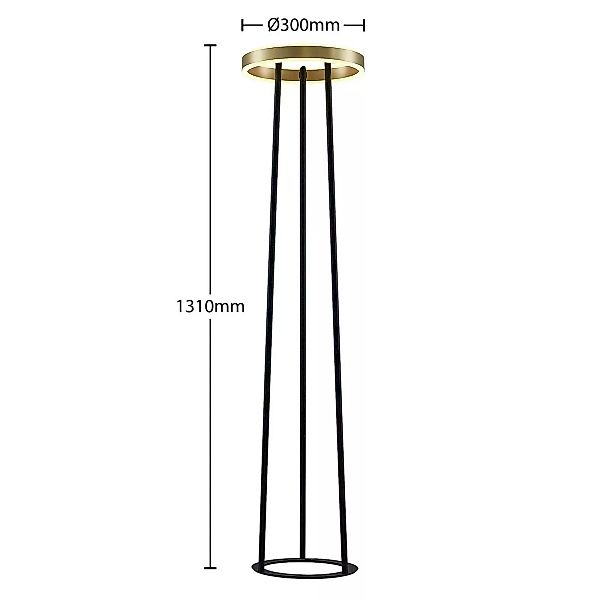 Lucande Seppe LED-Stehleuchte, Ø 30 cm, messing günstig online kaufen