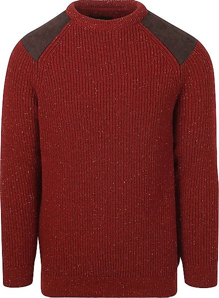 Barbour Pullover Raisthorpe Lambswool Rot - Größe L günstig online kaufen