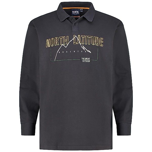 North Poloshirt mit Elasthan Farbe schwarz Größe: 7XL günstig online kaufen