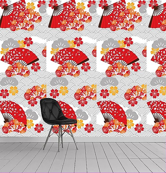 queence Vinyltapete »Theodore«, Farbverlauf-bedruckt-abstrakt, 90x250cm, se günstig online kaufen