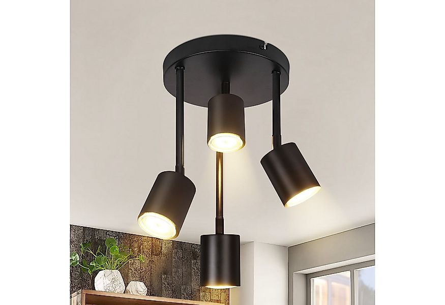 ZMH Deckenstrahler 3/4 Flammig Modern Schwenkbar 350° GU10 Küchenlampe für günstig online kaufen