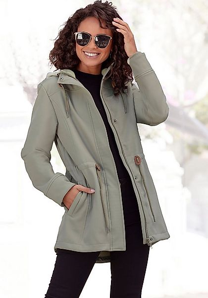 vivance active Softshelljacke mit Kordelzug an der Taille günstig online kaufen