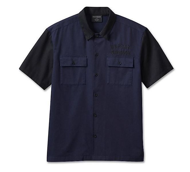 HARLEY-DAVIDSON Kurzarmhemd Herren Biker Staple Colorblock Shirt Motorrad F günstig online kaufen