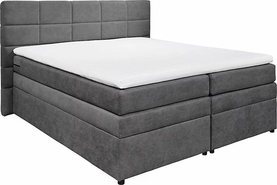 ED EXCITING DESIGN Boxspringbett »Tacoma«, inkl. Bettkasten und Topper günstig online kaufen