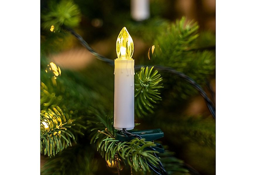 my home LED-Lichterkette Aluro, 50-flammig, LED-Christbaumkerzen 50LEDs günstig online kaufen