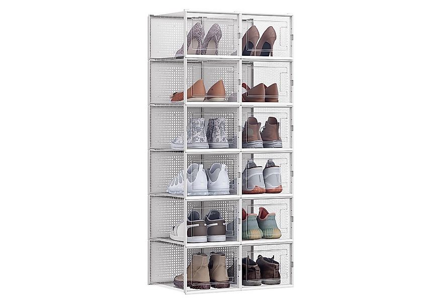 SONGMICS Schuhbox Aufbewahrungsboxen 8st/12st, für Schuhe bis Größe 42/46 ( günstig online kaufen