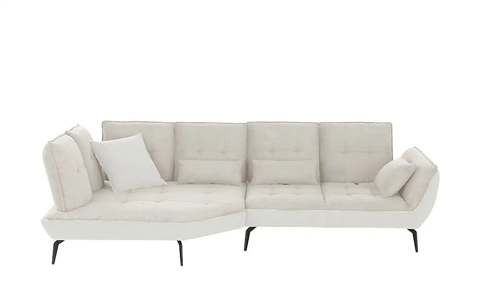 vito Ecksofa mit Sitztiefenverstellung Ticona ¦ creme ¦ Maße (cm): B: 336 H günstig online kaufen