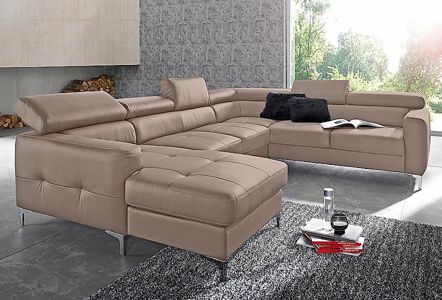 COTTA Polstergarnitur "Sammy U-Form", (Set, Tiefe der Recamiere 169 cm), Se günstig online kaufen