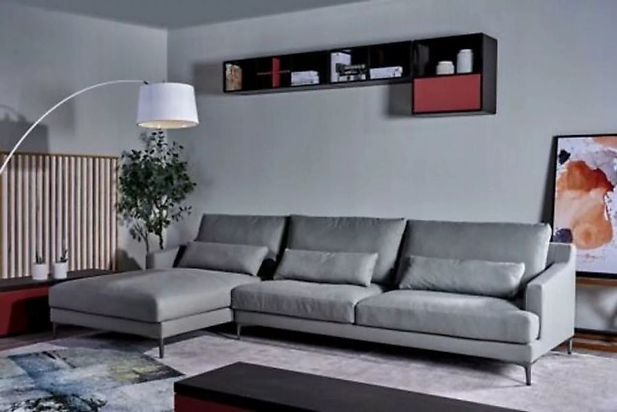 JVmoebel Ecksofa, Garnitur Italien Nubuk Sofa Leder Eck Couch Sitz Landscha günstig online kaufen