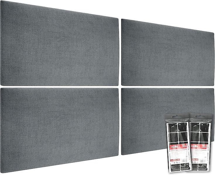 mollis Kopfteil Rechteckig Wandpolster Wandkissen Bettkopf Akustikpaneel, ( günstig online kaufen