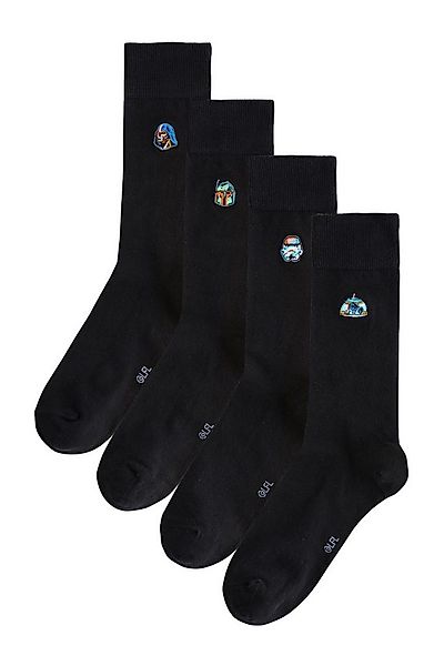 Next Basicsocken Bestickte Socken, 4er-Pack (4-Paar) günstig online kaufen