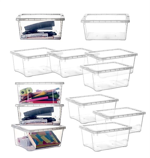 BigDean Aufbewahrungsbox Aufbewahrungsboxen mit Deckel 1,7L günstig online kaufen