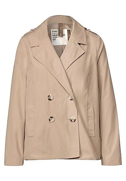 STREET ONE Trenchcoat, doppelreihig und mit Reverskragen günstig online kaufen