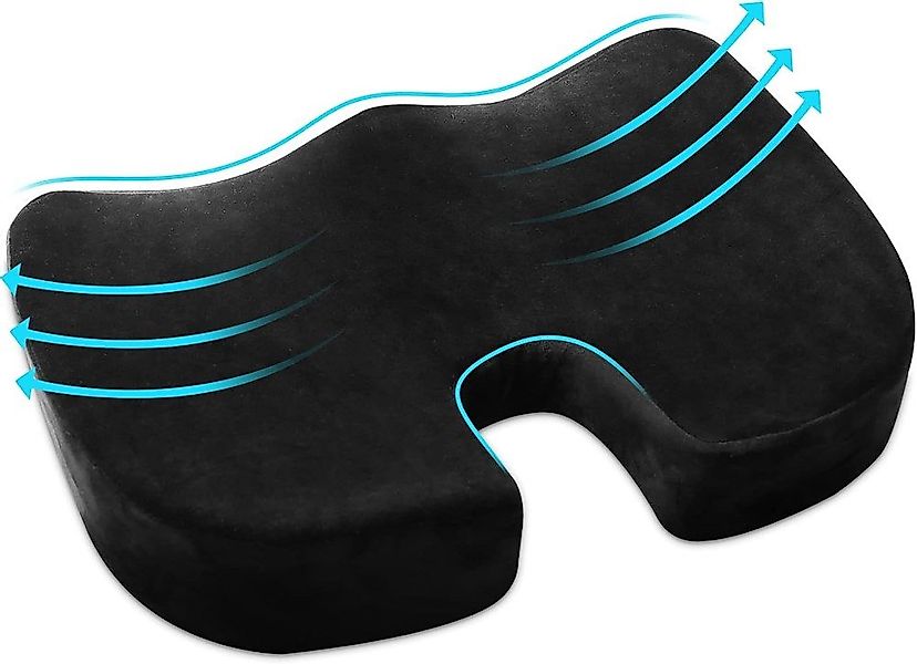 Arova Steißbeinkissen Steißbein Orthopädisches Memory-Sitzkissen für Auto, günstig online kaufen