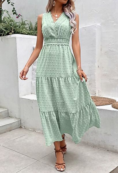 SEGUEN Sommerkleid Ärmelloses Damenkleid aus Spitze (Gepunkteter Schnürrock günstig online kaufen