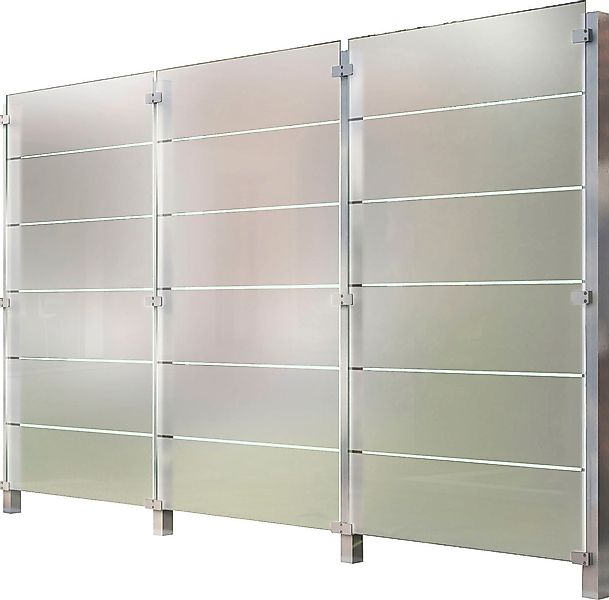 STAKET PRO Zaun Glaszaun, Gesamtlänge: 3,225 m, 4 Pfosten günstig online kaufen