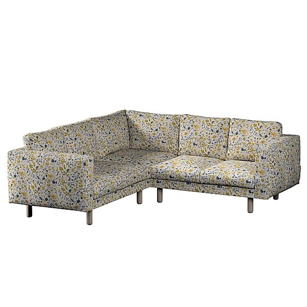 Bezug für Norsborg 4-Sitzer Ecksofa, gelb-blau, Norsborg 4-Sitzer Ecksofabe günstig online kaufen