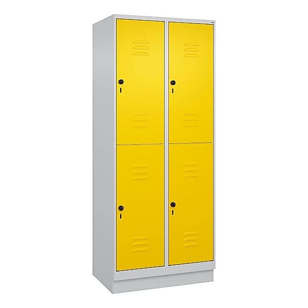 C+P Garderobenschrank Doppel-Garderobenschrank Classic Plus, Abteilbreite 4 günstig online kaufen