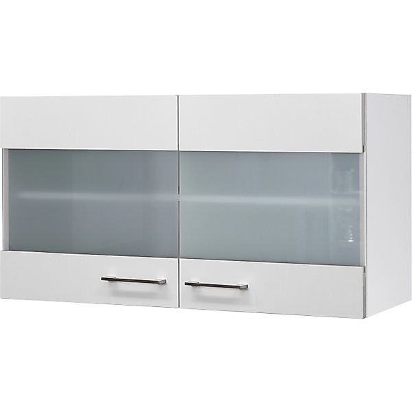 Flex-Well Exclusiv Glas-Hängeschrank Joelina 100 cm Weiß günstig online kaufen