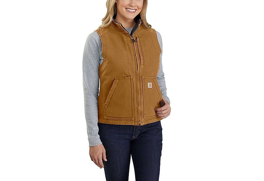 Carhartt Reitweste SHERPA LINED MOCK NECK VEST (1-tlg) Weste mit Baumwollfl günstig online kaufen