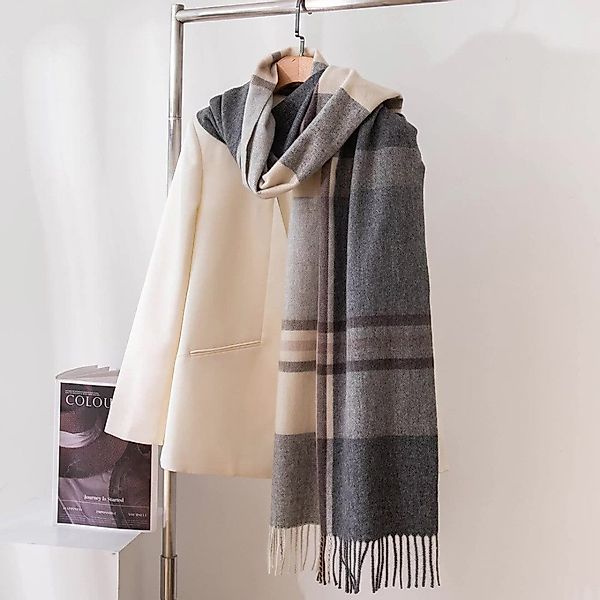 Blusmart Halstuch Damen-Schal mit Karomuster, (Weich, günstig online kaufen
