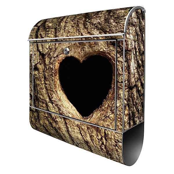 Banjado Design Briefkasten Silber Pulverbeschichtet 39x47x14cm 2 Schlüssel günstig online kaufen