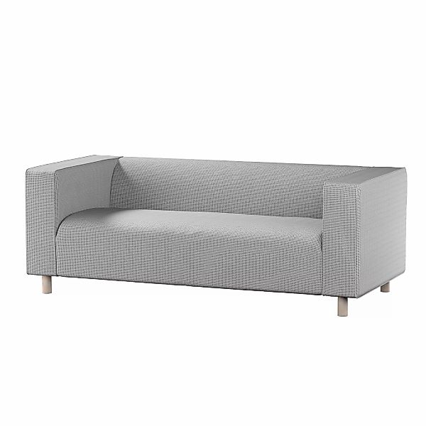 Bezug für Klippan 2-Sitzer Sofa, schwarz-beige, Sofahusse, Klippan 2-Sitzer günstig online kaufen