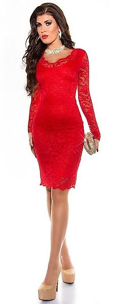 Koucla Abendkleid Langarm, mit Spitze, Partykleid Minikleid Kleid Etuikleid günstig online kaufen