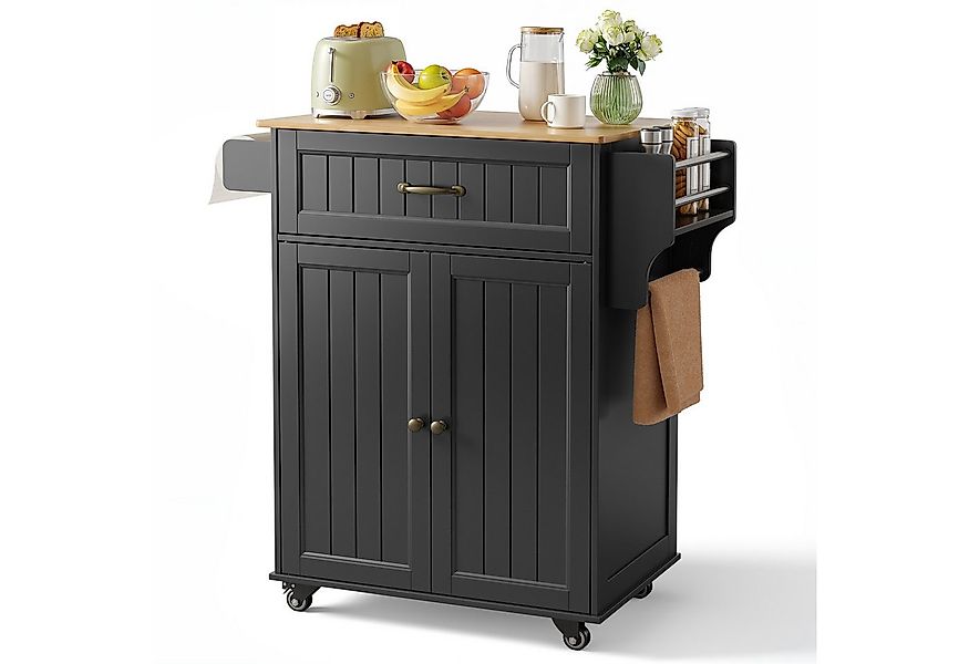 Bealife Küchenwagen,Küchenwagen auf Rädern, mit Handtuchhalter, Arbeitsplat günstig online kaufen