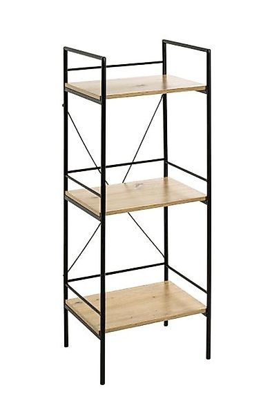 Regal 21958 inkl. 3 Ablagen ca. 34x96x27 cm Schwarz / Eiche günstig online kaufen