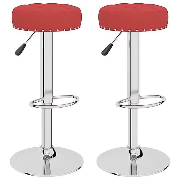 vidaXL Barhocker Barhocker 2 Stk. Weinrot günstig online kaufen