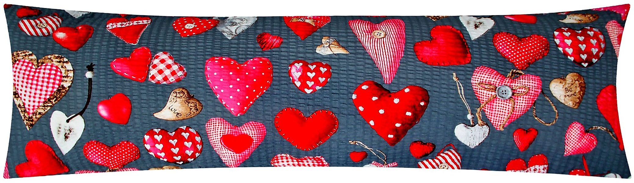 Heubergshop Seitenschläferkissenbezug, (1 Stück), Seersucker 40x145cm günstig online kaufen