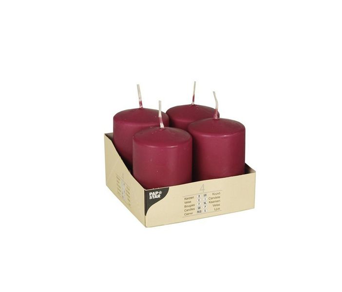 PAPSTAR Stumpenkerze 10483 Cylinder White 4 günstig online kaufen