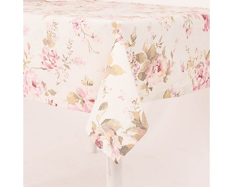 SCHÖNER LEBEN. Tischdecke Tischdecke Classic Painted Rose ecru rosa div. Gr günstig online kaufen